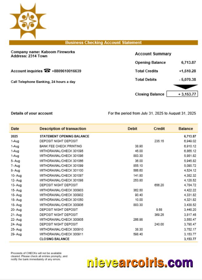 Sonali company statement
